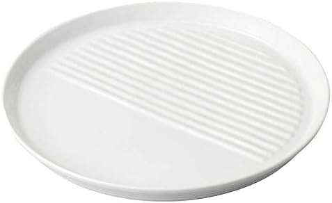 Placa branca de fritadeira de 9,8 polegadas [9,8 x 0,9 polegadas] [Platter] | Restaurante Cozinha