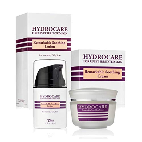 Dinur Cosmetics Hydrocare Collection Pacarle Duo, consistindo de creme calmante notável para a pele