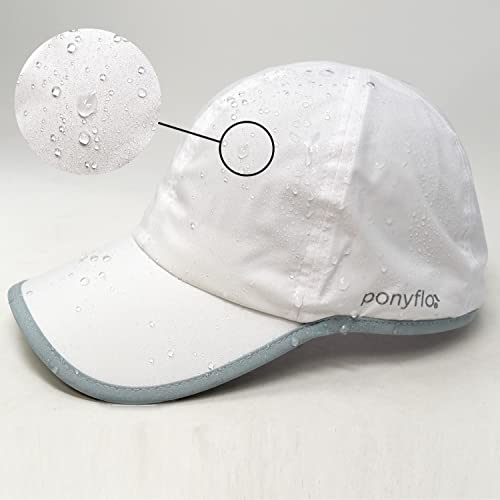Ponyflo Active Ponytail Hat - Caps de rabo de cavalo para mulheres, projetado para cabelos encaracolados