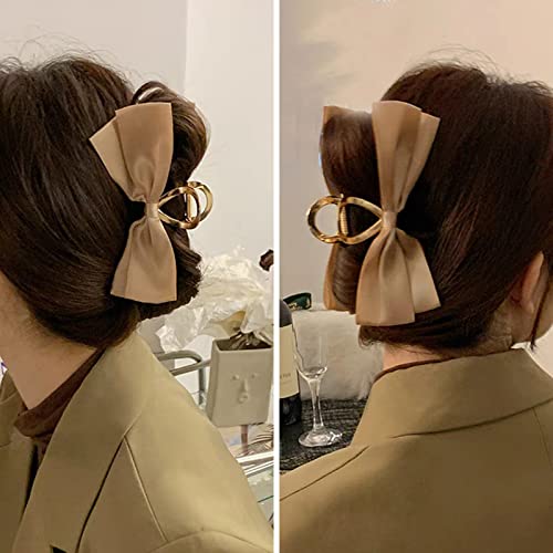 Cabine de cabelos arco clipes de metal clipes de cabelos arco clipes de maxilar para mulheres clipes de cabelo para
