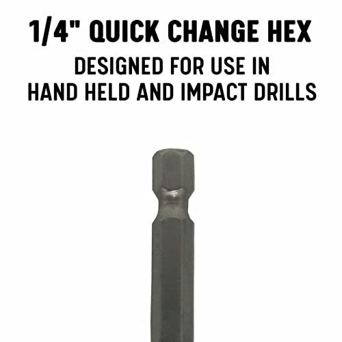 Drill America 7/32 Bit de broca de cobalto de mudança rápida com Shank Hex, série Cohex