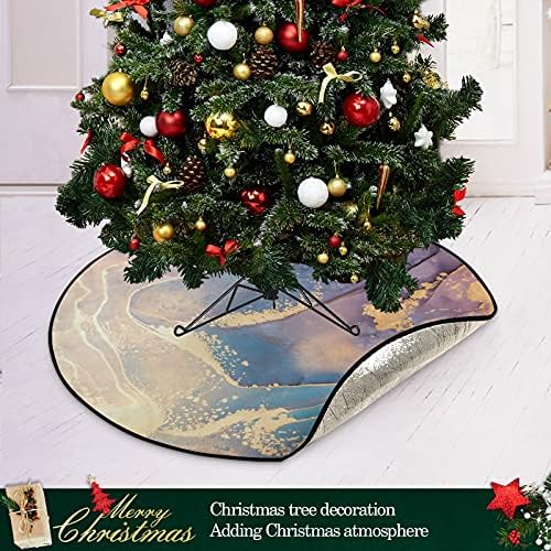 Luxo abstrato art1 árvore de Natal tapete de árvore à prova d'água bandeja de tapete de tapete