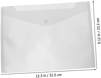 Hemoton 1 10pcs Bolsa de arquivo transparente A4 Envelopes clara envelopes bolsas bolsas bolsas de arquivo