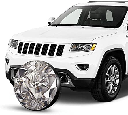 GLITTER Abstract Diamond Crystal Pattern Pneu Tootes, tampa de pneu sobressalente, sacos de rodas