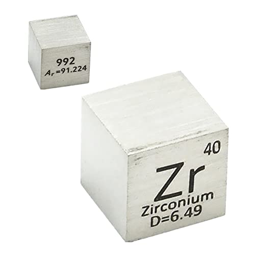 9 PCS Element cubo Conjunto de cubos de densidade de 10 mm de até 99,99% Coleta periódica de tabela periódica