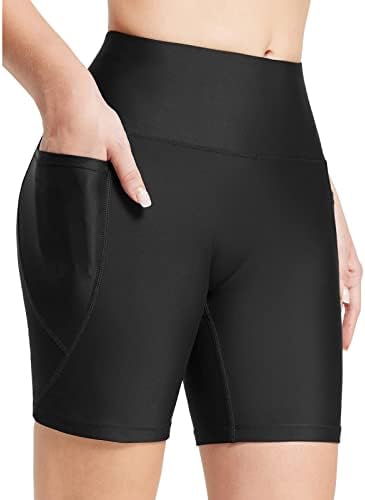 Shorts de ioga de algodão chnnkkaop com bolsos de desenho de barriga calça coreset cintura hip levantando shorts