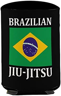Mangas de xícara reutilizáveis ​​de jiu jitsu brasileiras portador de xícara de café gelado com padrão fofo para