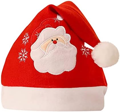 Chapéus de Natal Unissex - Hats de Papai Noel Bulk Adult Bulk - Deer Antler Velvet Cap Hat Classic