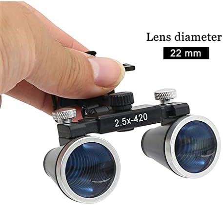 Lente óptica com revestimento de lupa binocular ZCMEB com clipe