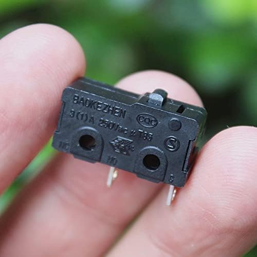 10pcs miniature normalmente interruptor de limite aberto N/o Botão Limite de AVC de 2 pinos Micro interruptor