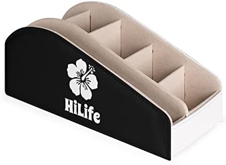 Hilife Hawaii TV Remote Control titulares Organizer Box Pen Pencil Desk Storage Caddy com 6 compartimento