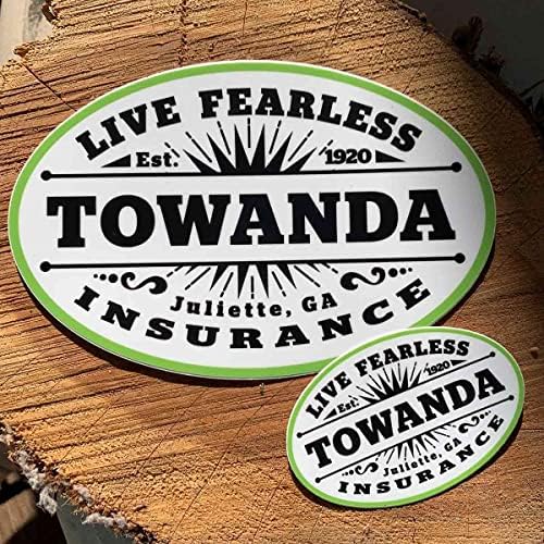 Towanda Live Fearless - adesivos premium, ímãs - 5 em ímã - 2 -pack = salvar 20%