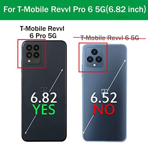 Dzxouui para revvl 6 pro 5g case t-mobile Revvl 6 Pro 5g Case com 2 protetor de tela de pacote TPU TPU