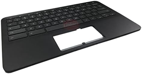 Partsatoz laptop Palmrest Upper Case com teclado dos EUA No Touchpad Substituição para HP Chromebook