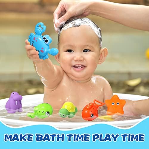 11 PCs Bath Bath Toys Games Fishing Nada de banho de chuveiro flutuante Bathtub com líquido de jogo de