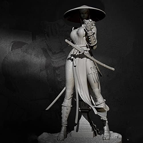 Goodmoel 1/24 Ancient Ninja Female Warrior Resin Kit Kit sem montagem e não pintada miniaturas/CK-8152