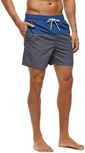 Silkworld masculino masculino masculino shorts de praia seca rápida com bolsos