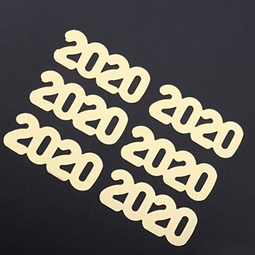 AMOSFUN 3 Pacote Confetti Gold Glitter Confetti 2020 para a decoração da festa de casamento de véspera de