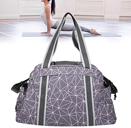 Miweitoo Multi -Final Fins Yoga Mat Bag Tote Sling Transportador com bolsos laterais zíperes para ginástica
