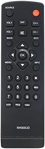 Substituição de 2 pacote LC370EM2 Controle remoto HDTV para TV Emerson - Compatível com NH000UD Emerson