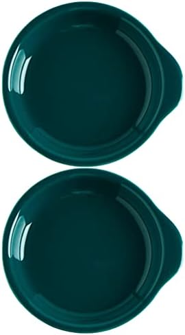 Bandeja de cerâmica de cabilock 2pcs mini placas de sobremesa de cerâmica pequenos pratos de aperitivos