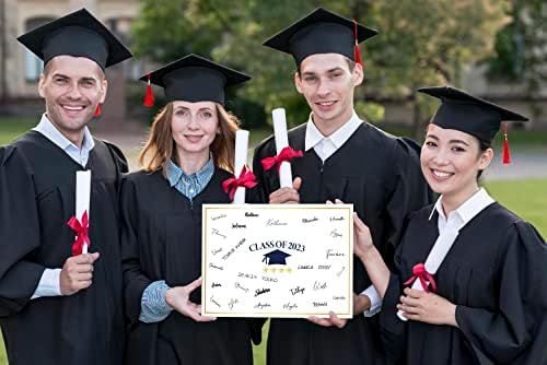 Decorações de graduação, livro de visitas de graduação Alternativa, quadro de assinatura de graduação, festa