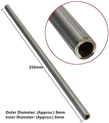 2pcs 304 tubo de tubo capilar de aço inoxidável