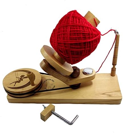 Ark Wood Art International Yarn Ball Winder and Yarn Swift Crocheting Winden Winder para fazer bola