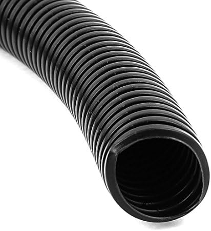 Aexit 21,2 mm de fiação e conexão com 55,8 pés de plástico preto Tubos de tubo de tubo de moldura