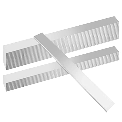 Taicheut 24 pacote 1 x 1/8 barra plana de alumínio 6061 alumínio, caldo de alumínio quadrado de 12 polegadas, placa