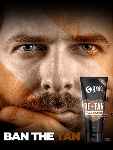 Beardo Detan Scrub para homens, 100 g | Scrub de café para Remoção de Blackhead, Bronzeado e Morto | Brilho