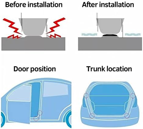 Confiança do artesão de carro anti-colisão bloce de silicone por porta auto-adesiva fechamento de choques