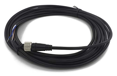 FSC12-FS-4 M12 Conector de sensor de cabo PVC 5M de 5m 4 pinos Cabeça feminina reta para M12 NPN PNP NO+NC