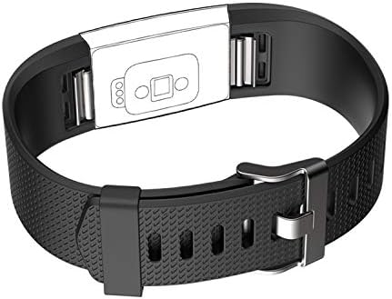 4 Bandas de embalagem para Fitbit Charge 2, Silicone Fitness Sport Wrists For Mull Men grande
