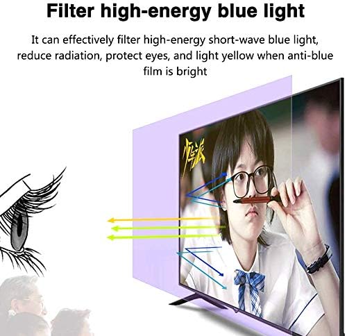 AIZYR 32-75 polegadas Anti-brilho Protetor de tela de TV, bloqueia a taxa anti-reflexão do filme de proteção