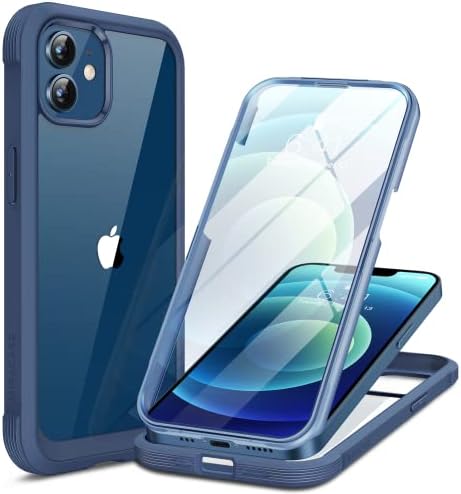Caixa de vidro Miracase para iPhone 12 Case/ iPhone 12 Pro Case de 6,1 polegadas, capa de para-choque