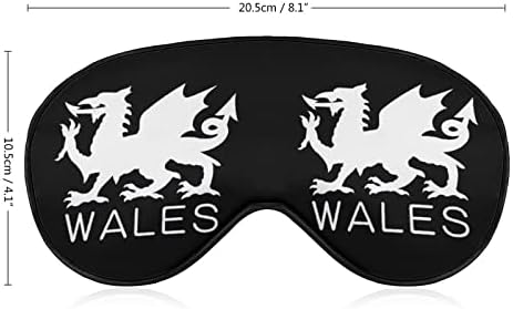 Wales Welsh Bandle Máscara Olhe para os olhos Sono vendados com bloco de cinta ajustável Blinder