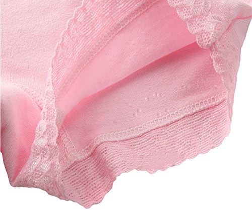 Jojobaby Baby Kids Firls 'Cotton Lace Roufera Briefs de 4-Pack Panties