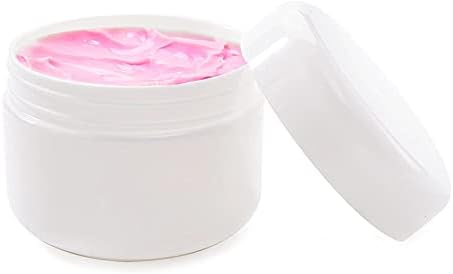 ATB 24 recipientes plásticos com tampas brancas 2,5 oz jarros cosméticos jarra de creme de parede dupla