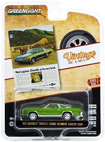 Toy Cars 1973 Chevy Chevelle Laguna Collenade Hardtop Coupe Green Met. Nova Laguna. Chevelle no