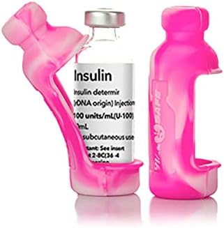 Frasco seguro de protetor de garrafa de insulina segura para diabetes, nunca corre o risco de quebrar seu