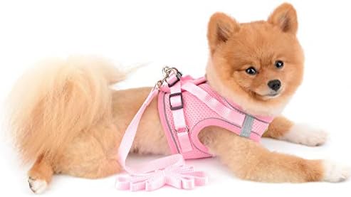 Selmai Soft Mesh Harness for Cats Small Dogs Reflexivo Sem Pull No Choke Step-In Escape Proof Solded Colet