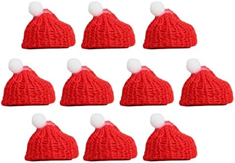 Conjunto de 10 mini cachecol de lenço capa de decoração de mesa para chapéu de garrafa de copo, chapéu pequeno