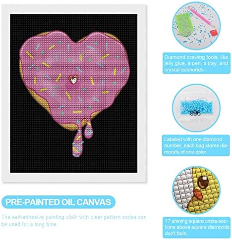 Kits de pintura de diamante decorativos do coração do coração Kits de pintura engraçada 5D DIY Diamons