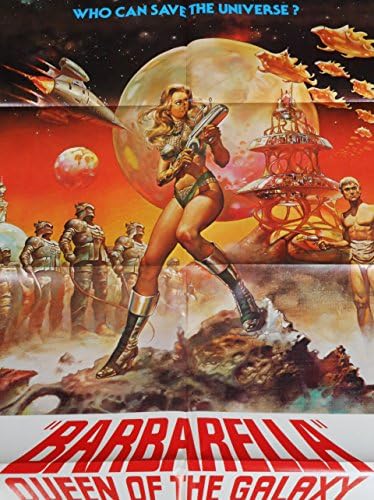 Barbarella R -1977 - Jane Fonda - Sci -Fi One Sheet - Boris Vallejo Artwork - C10 Mint UNUSUST