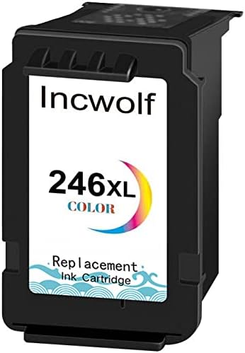 Incwolf 246xl Cartuchos de tinta Substituição para Canon 246xl 246 CARTRIGE DE TINK CL-246XL CL-244