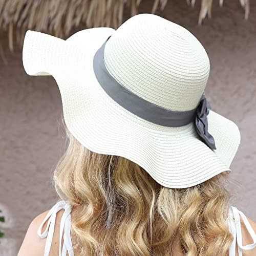 Mulheres de moinho de vento Pravo Chapéu de sol larga Proteção UV Dobrável Chapéus de folha de