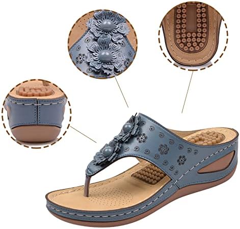 Sandálias de USyfakgh para mulheres moda sapatos casuais femininos sandálias de lazer ao ar livre respiráveis