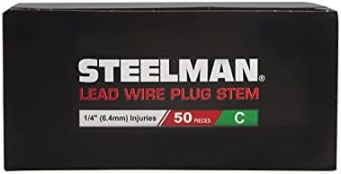 Steelman 1/4 de polegada Reparação de pneus Puxe o plugue com multipack de chumbo, para lesões por pneus até