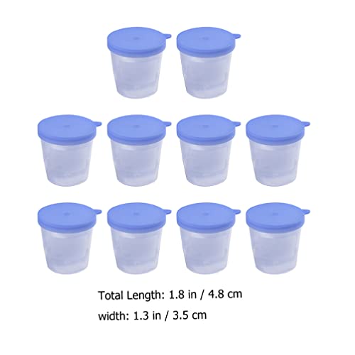 Hanabass Cup 10pcs Copos de urina descartáveis ​​com cobertura para coleta de amostras de copos